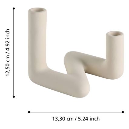 Eglo - Підсвічник 13,3x12,5 см кремовий