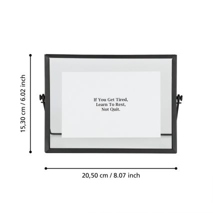 Eglo - Фоторамка 10x15 см чорний