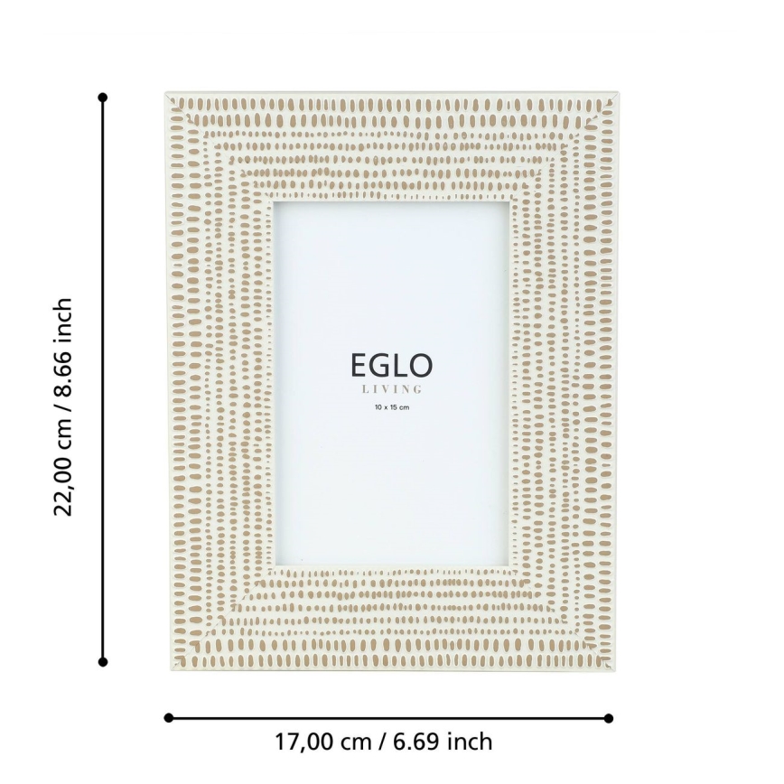 Eglo - Фоторамка 10x15 см кремовий