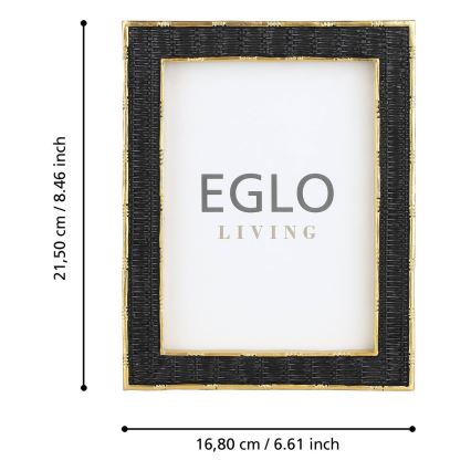 Eglo - Фоторамка 13x18 см чорний/золотий