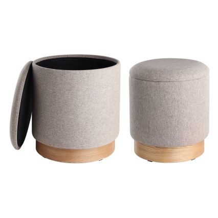 Eglo - НАБІР 2x Табурет діаметр 30,5/37 см коричневий