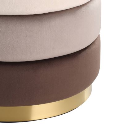 Eglo - Пуфик 42,5x50 см коричневый/золотой