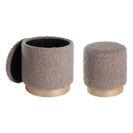 Eglo - НАБОР 2x Табурет диаметр 31,5/38,5 см коричневый