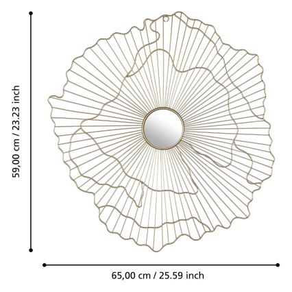 Eglo - Настенное зеркало 59x65 см золотистый