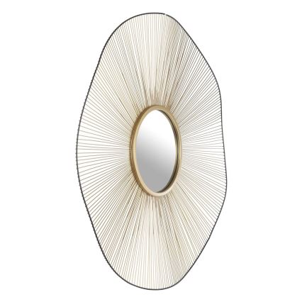 Eglo - Настенное зеркало диам. 76 см золотисто-черное