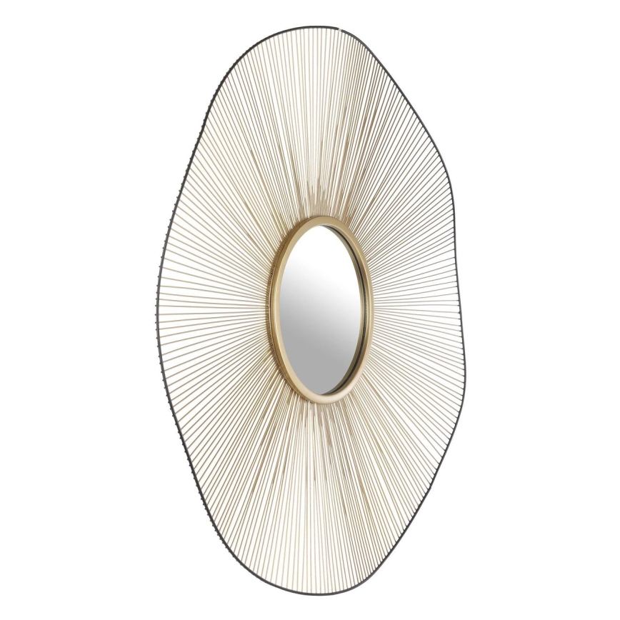 Eglo - Настінне дзеркало діаметром 76 см золотисто-чорне