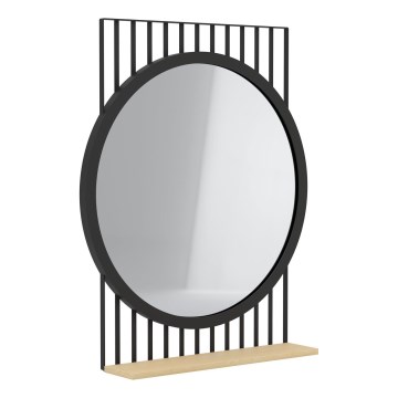 Eglo 425065 - Зеркало HUNWICK 45,4x57 см чёрный/липа