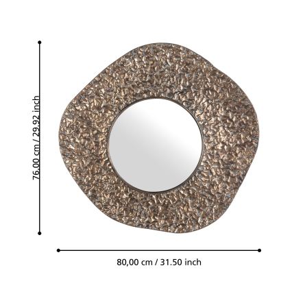 Eglo 425073 - Настінне дзеркало TOAMASINA 76x80 см бронзове