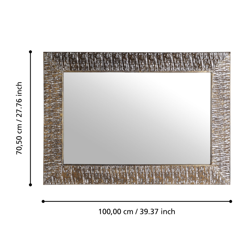 Eglo 425076 - Настенное зеркало TOAMASINA 100x70,5 см бронзовое