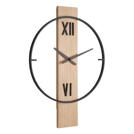 Eglo - Настенные часы 1xAA 56x40 см дерево/металл
