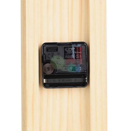 Eglo - Настенные часы 1xAA 56x40 см дерево/металл