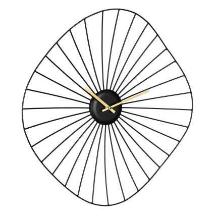 Eglo - Настінний годинник 1xAA 50x50 см чорний