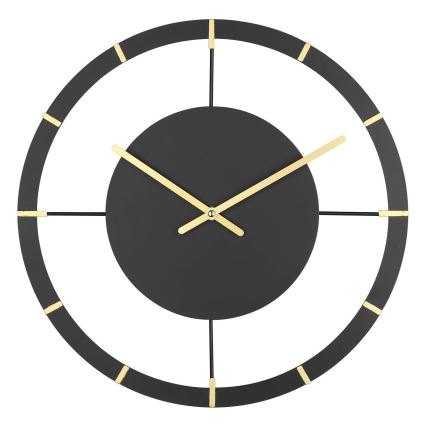 Eglo - Настенные часы 1xAA диаметр 40 см черный/золотистый