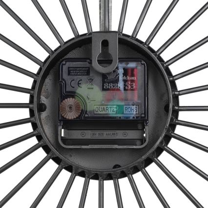 Eglo - Настенные часы 1xAA 60x60 см черный