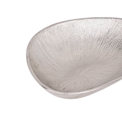 Eglo - Декоративний піднос 17,5x24,5 см срібний
