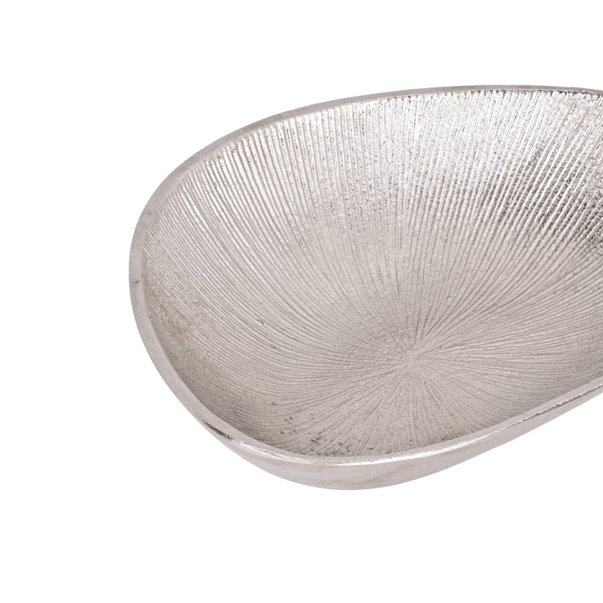Eglo - Декоративний піднос 17,5x24,5 см срібний