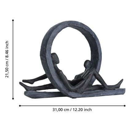 Eglo - Металлическое украшение 21,5x31 см каучук