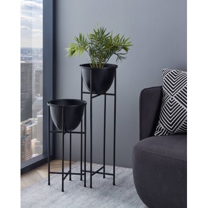 Eglo - Металевий горщик для квітів 73x23,5 см чорний