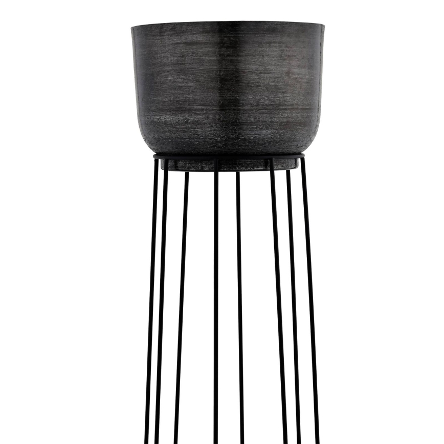 Eglo - НАБОР 3x Металлический цветочный горшок черный