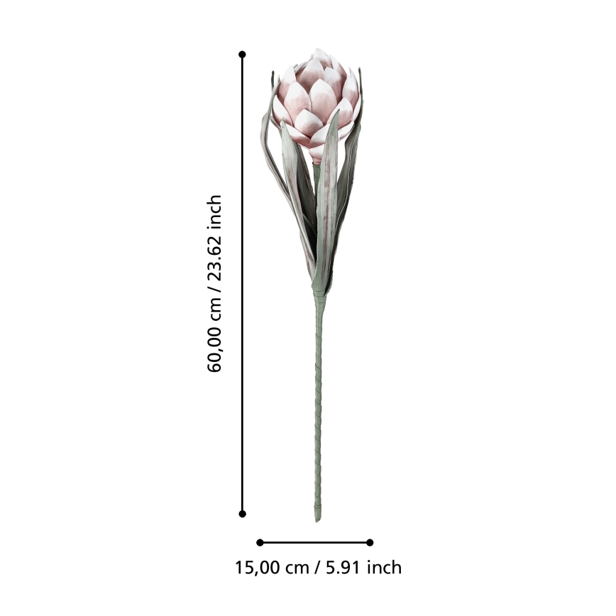 Eglo - Штучна квітка 60 см рожевий
