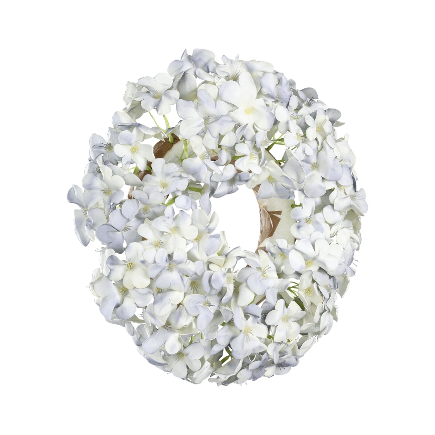 Eglo - Штучний квітковий вінок діаметр 35 см синій