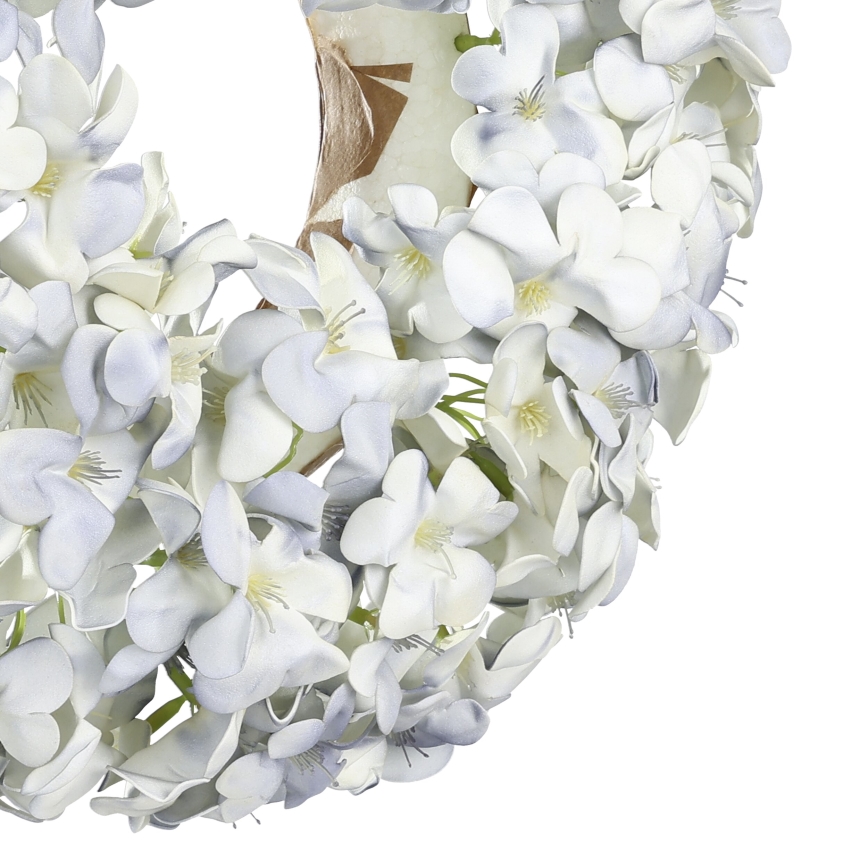 Eglo - Штучний квітковий вінок діаметр 35 см синій