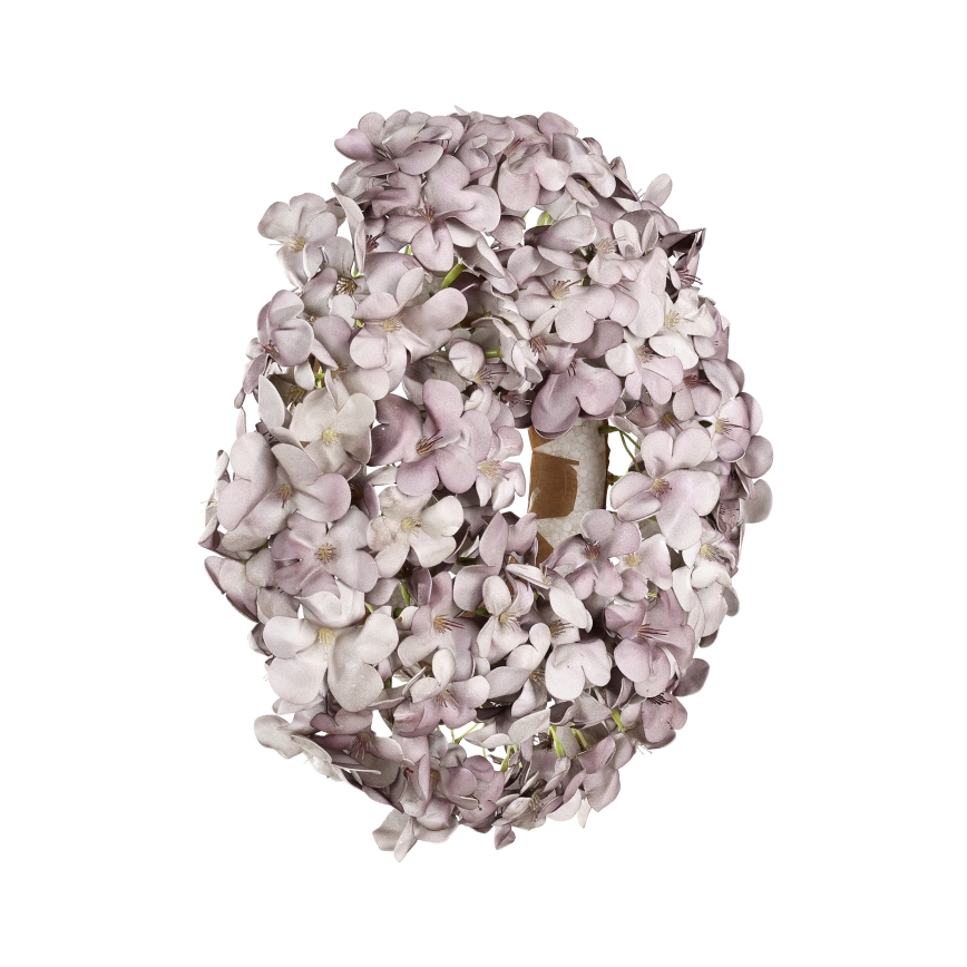 Eglo - Штучний квітковий вінок діаметр 35 см фіолетовий