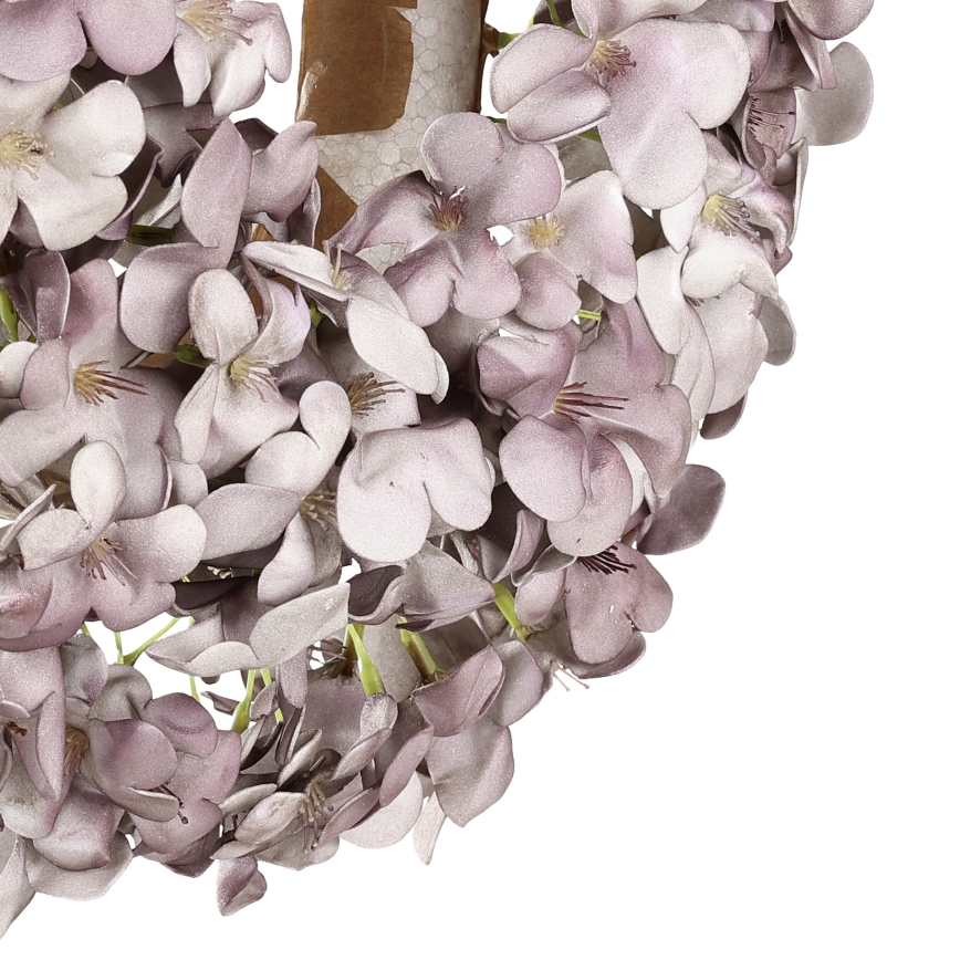 Eglo - Штучний квітковий вінок діаметр 35 см фіолетовий