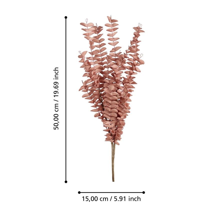 Eglo - Штучна квітка 50 см червоний