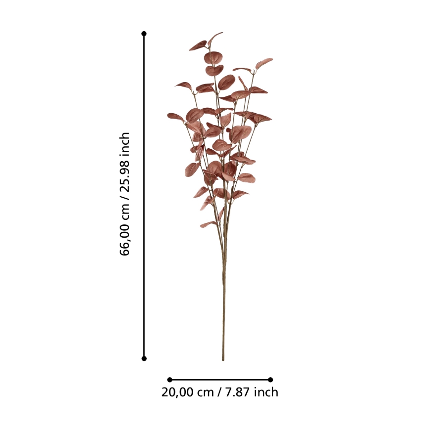 Eglo - Штучна квітка 66 см червоний