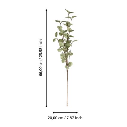 Eglo - Штучна квітка 66 см зелений