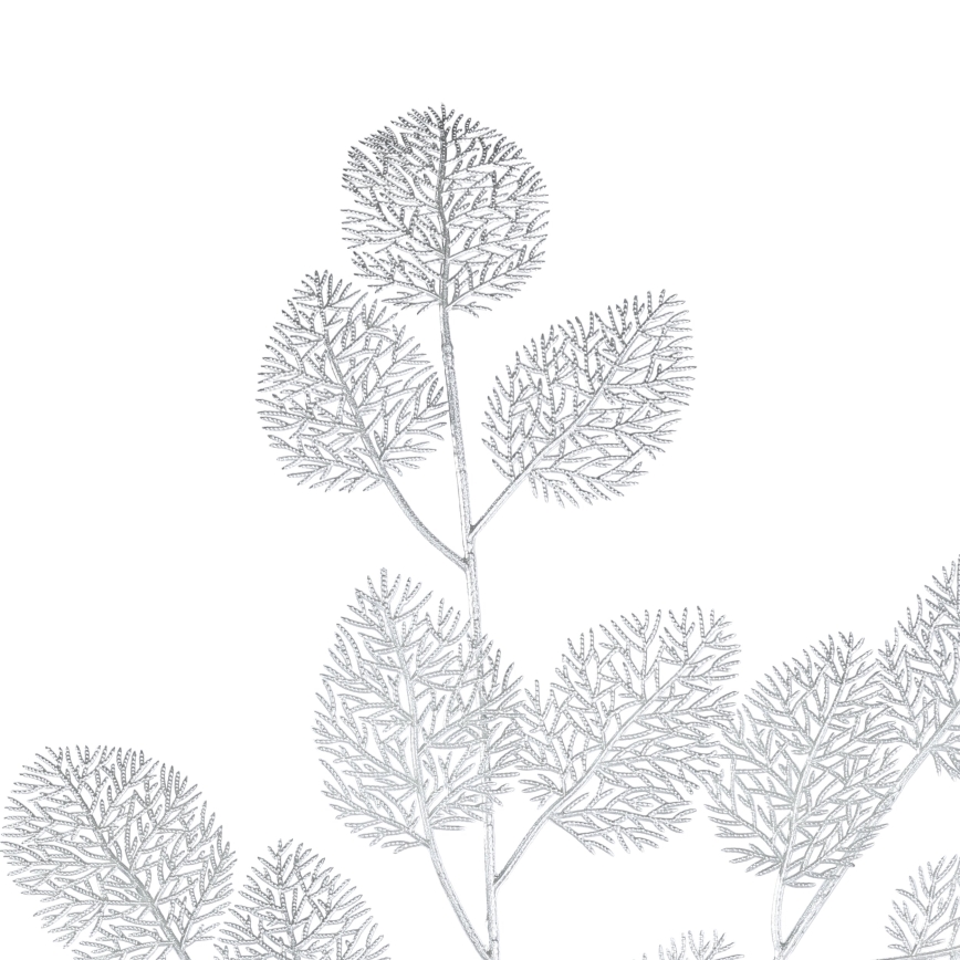 Eglo - Штучна квітка 87,5 см срібний