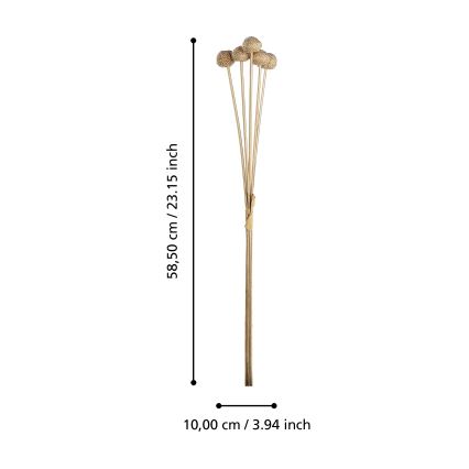 Eglo - Штучна квітка 58,5 cm золотий