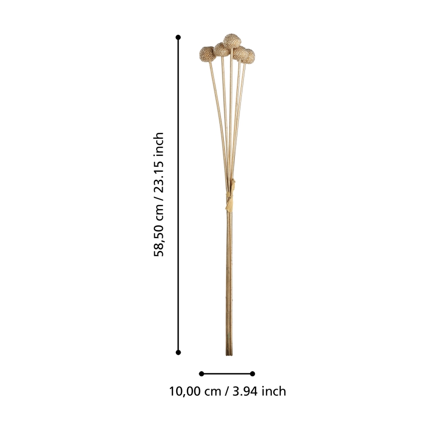 Eglo - Штучна квітка 58,5 cm золотий