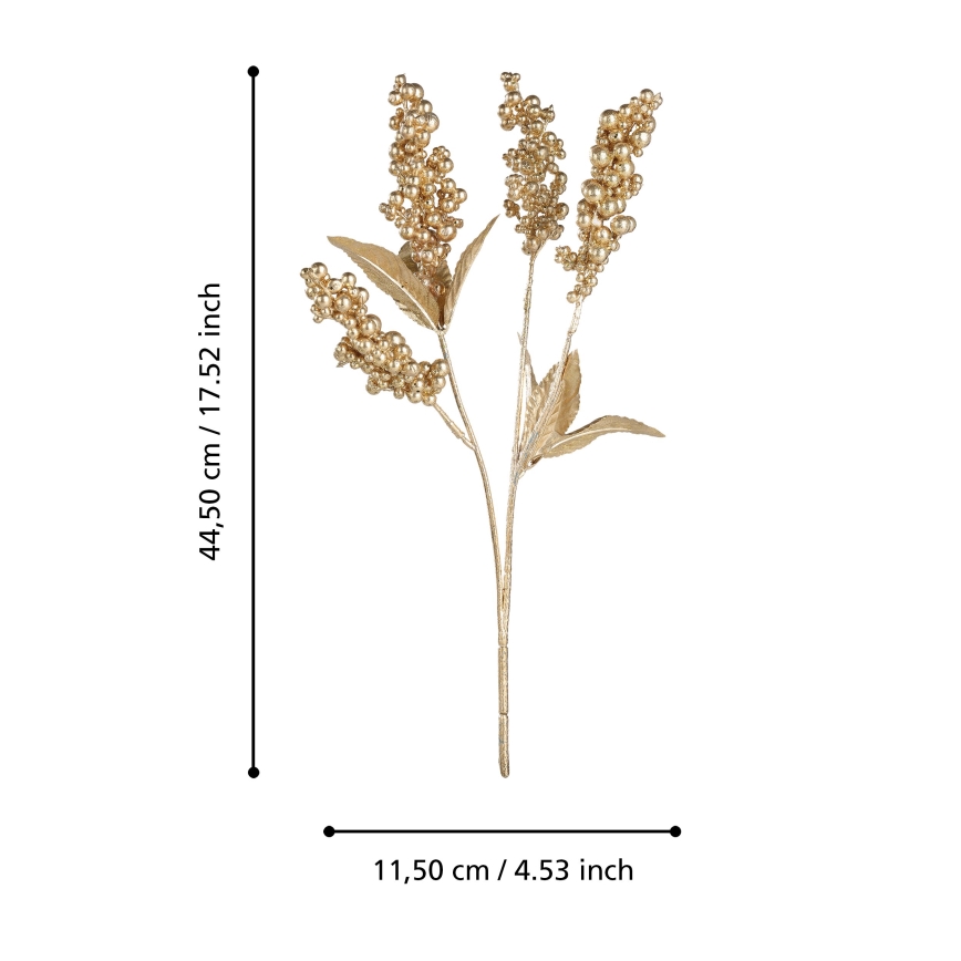 Eglo - Штучна квітка 44,5 см золотий