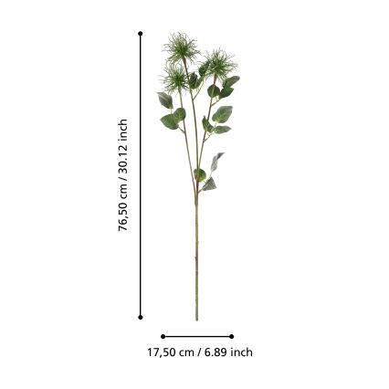Eglo - Штучна квітка 76,5 см зелений