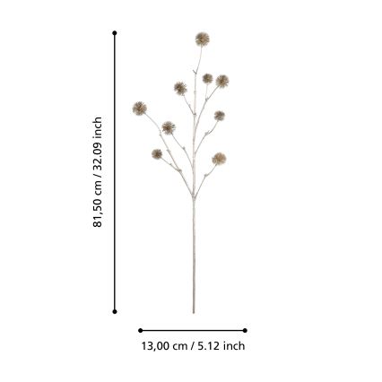 Eglo - Штучна квітка 81,5 см золотий