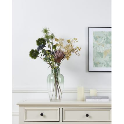 Eglo - Штучна квітка 56 см синій/зелений