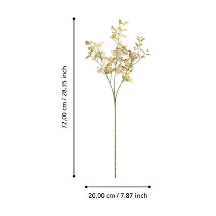 Eglo - Штучна квітка 72 cm золотий