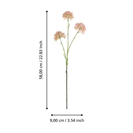Eglo - Штучна квітка 58 см рожевий