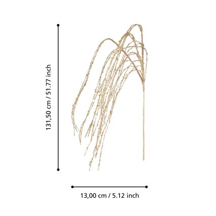 Eglo - Штучна квітка 131,5 см золотий
