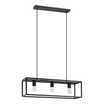 Eglo 43032 - Подвесная люстра ELDRICK 3xE27/40W/230V черный