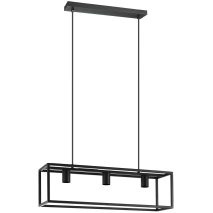 Eglo 43032 - Подвесная люстра ELDRICK 3xE27/40W/230V черный