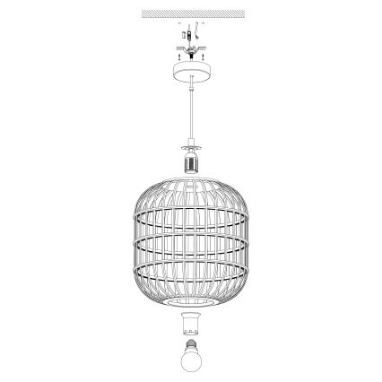 Eglo - Подвесная люстра 1xE27/28W/230V