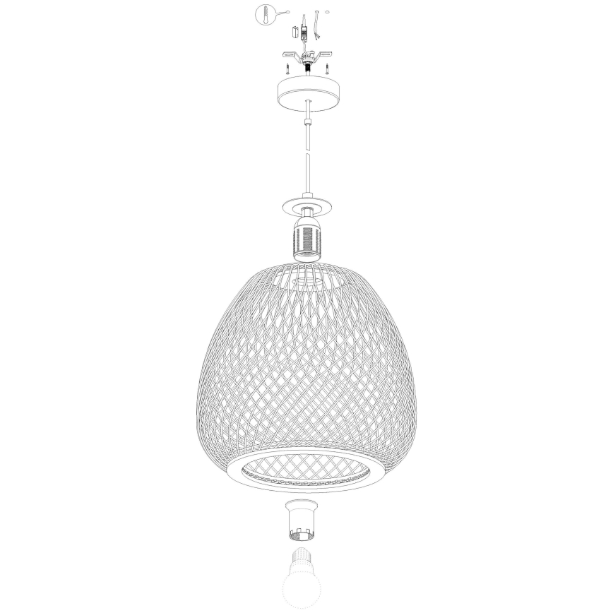 Eglo - Люстра на тросе 1xE27/40W/230V