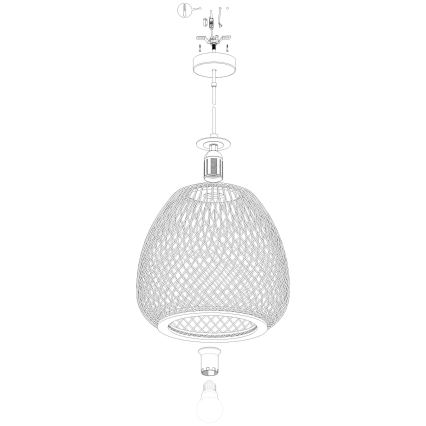 Eglo - Підвісна люстра 1xE27/40W/230V