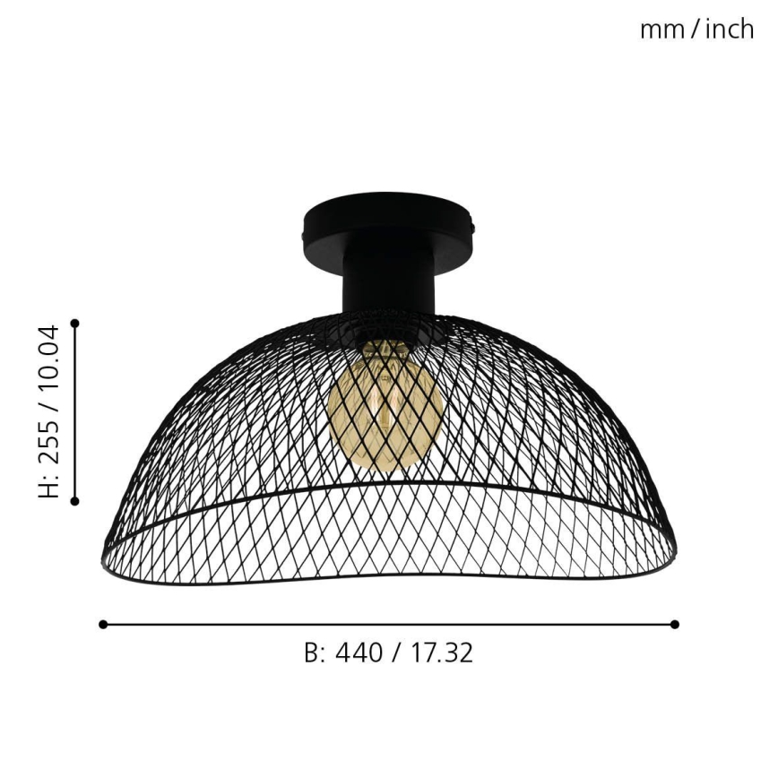 Eglo - Потолочный светильник 1xE27/60W/230V
