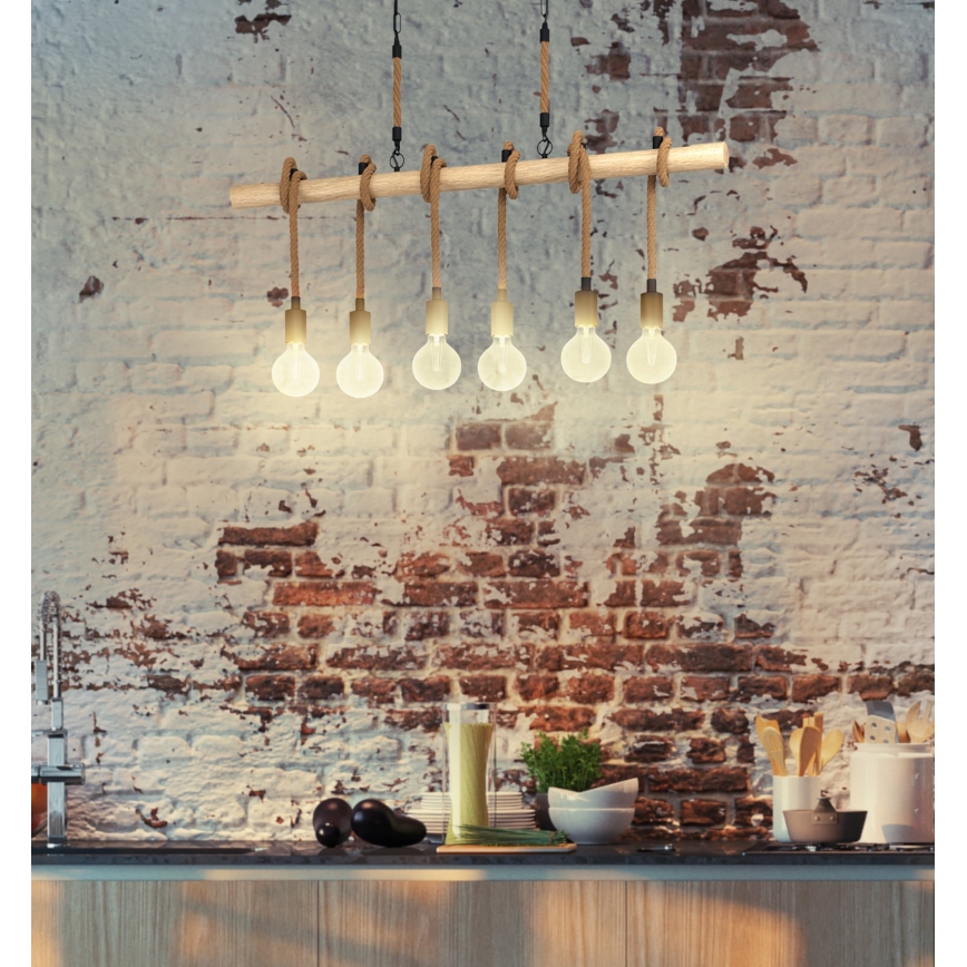 Eglo - Люстра на ланцюжку 6xE27/40W/230V