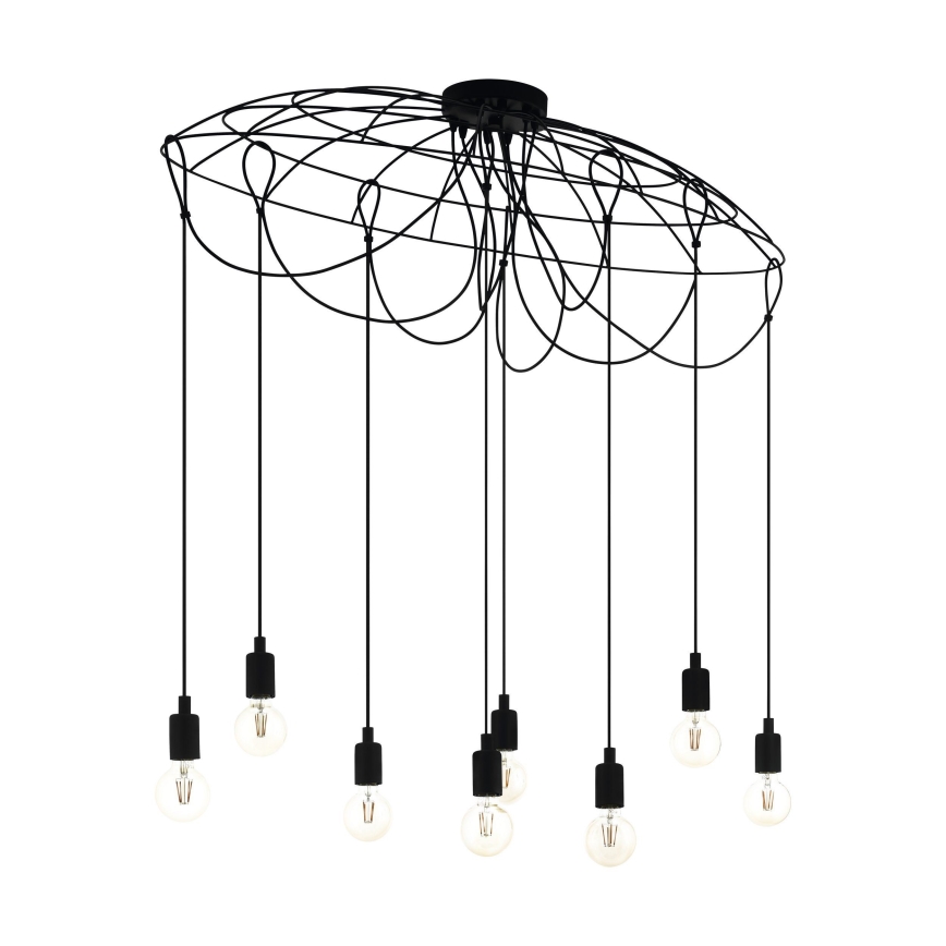 Eglo - Люстра на мотузці 8xE27/40W/230V