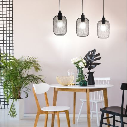 Eglo - Люстра на мотузці 3xE27/60W/230V